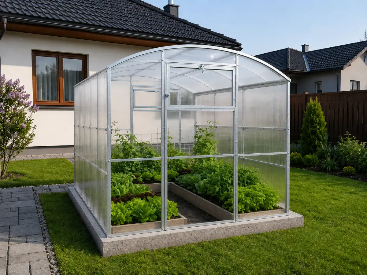 Český polykarbonátový skleník FAUNA – šířka 2,5 m